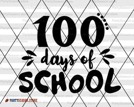 100 days of school white Party Season store 1